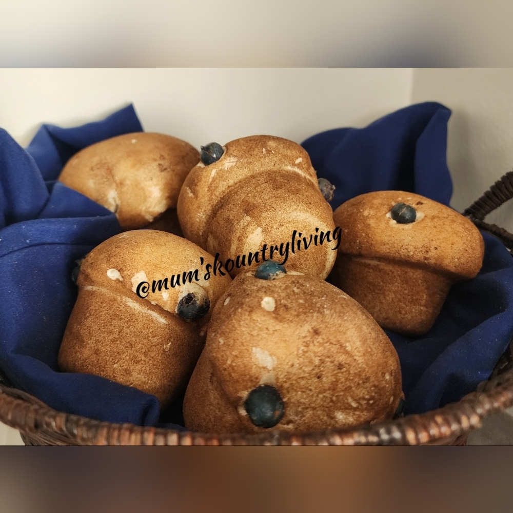 Faux muffins homemade set of (6)